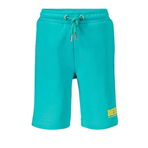 Diesel Kids Shorts Juniors Jersey Size 16 Turquoise Color D0653 - Picture 1 of 10